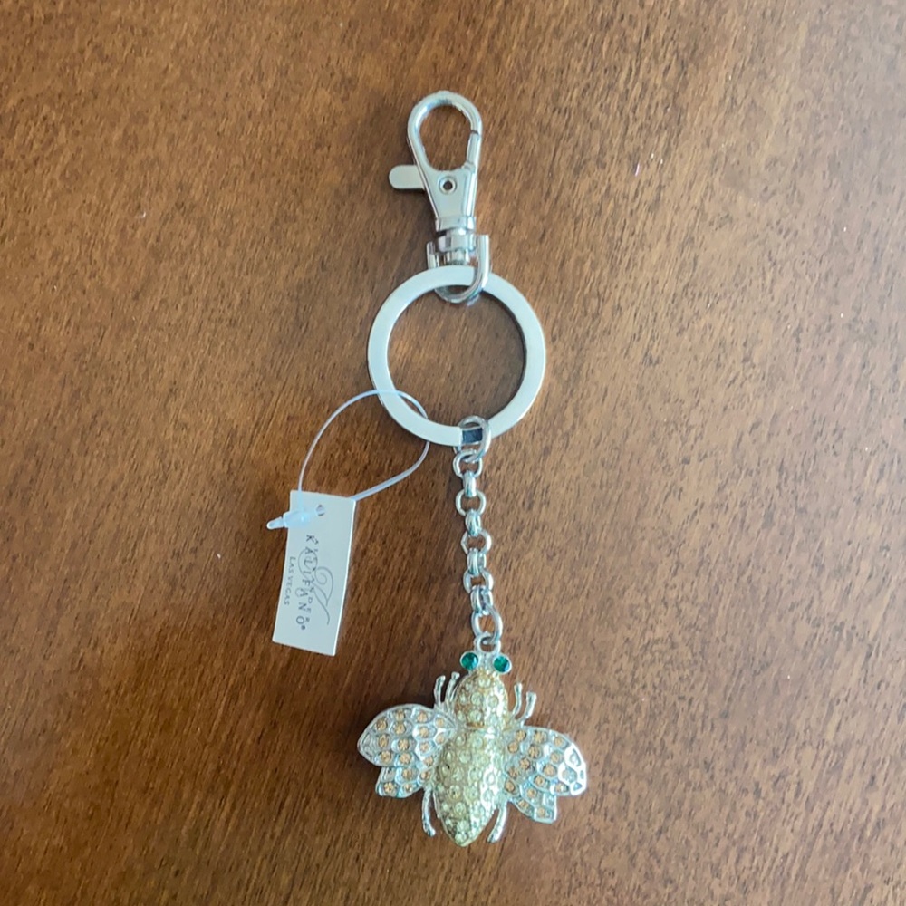 Kalifano Crystal Bee Keychain NWT